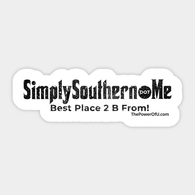 SimplySouthern dot Me Sticker by ThePowerOfU